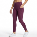 Elen Vosky Women's High Waist Double Pocket Leggings | Stretch Workout Tights | Tummy Control Activewear Yoga Pants for Gym, Running, Fitness & Training