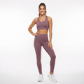 Elen Vosky Women's Gym Wear Set | Sports Bra & High Waist Leggings with Side Pockets | Stretch Activewear Co-Ord for Workout, Yoga, Training & Running