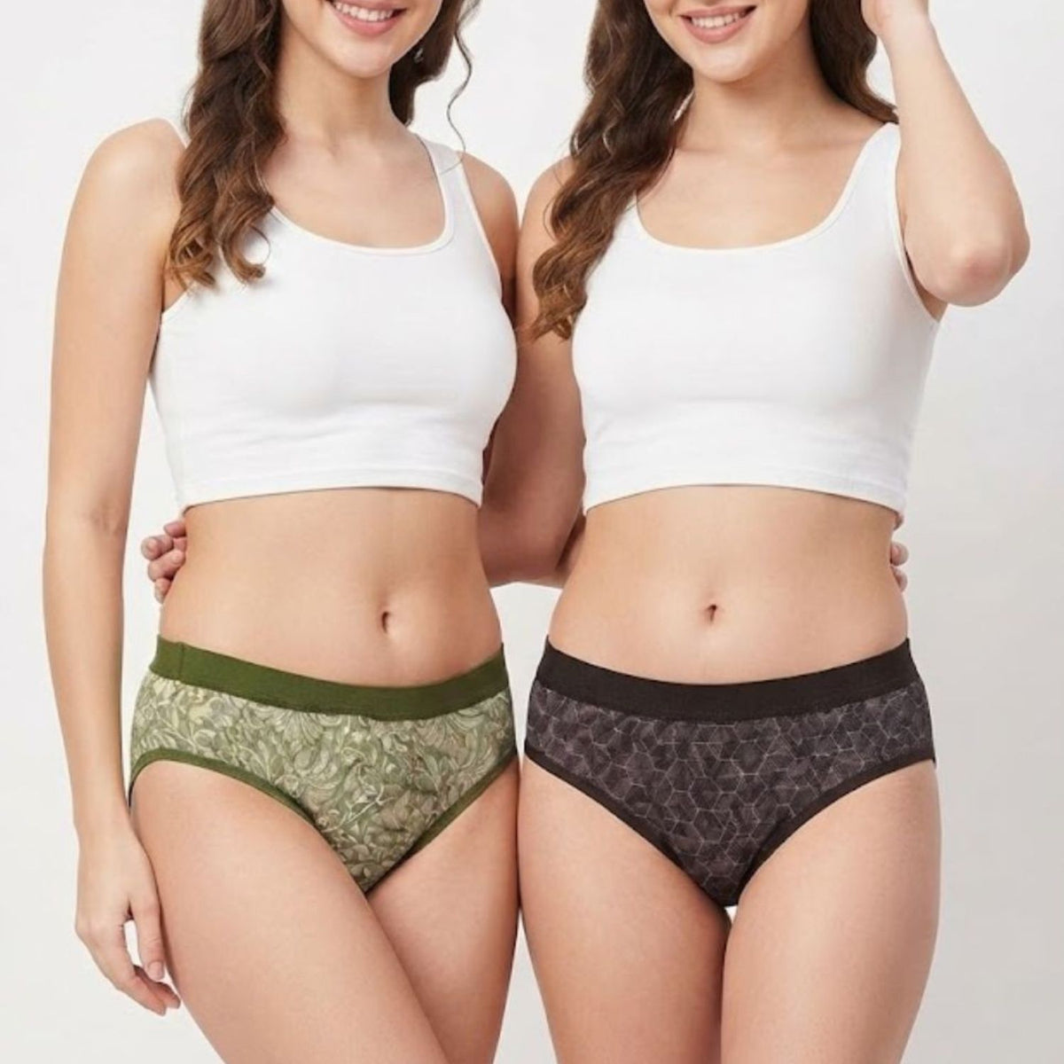 Women's Cotton Blend Low Rise Seamed panty set for women | Underwear for Women combo