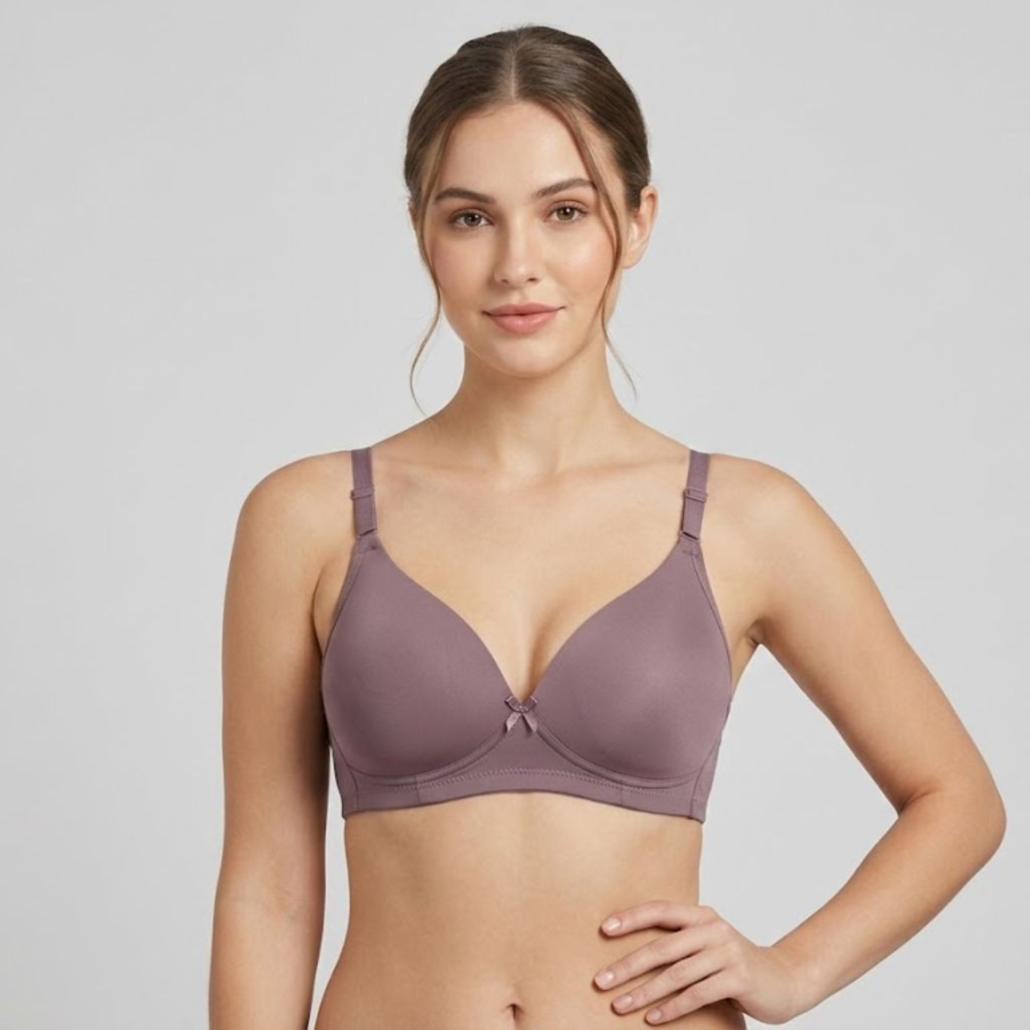 Elen Vosky Bra for Women | Seamless, Padded Bra | Comfortable Everyday Wear | Lightly Lined Wireless Support | Breathable Cotton Lycra Fabric