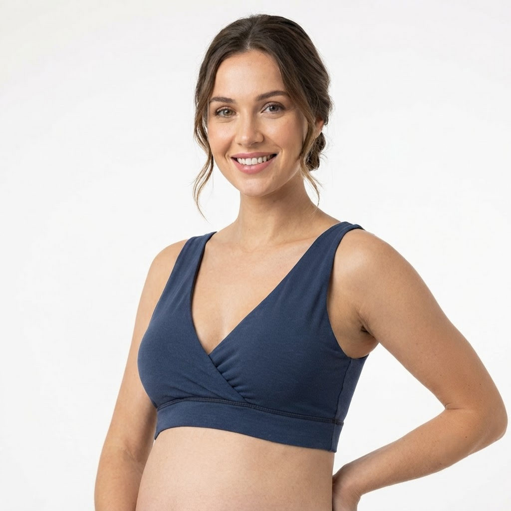 Elen Vosky Women's Maternity Bra | Padded Wireless Feeding Bra | Removeable Pads | Full Coverage | Soft Stretch Modal Fabric