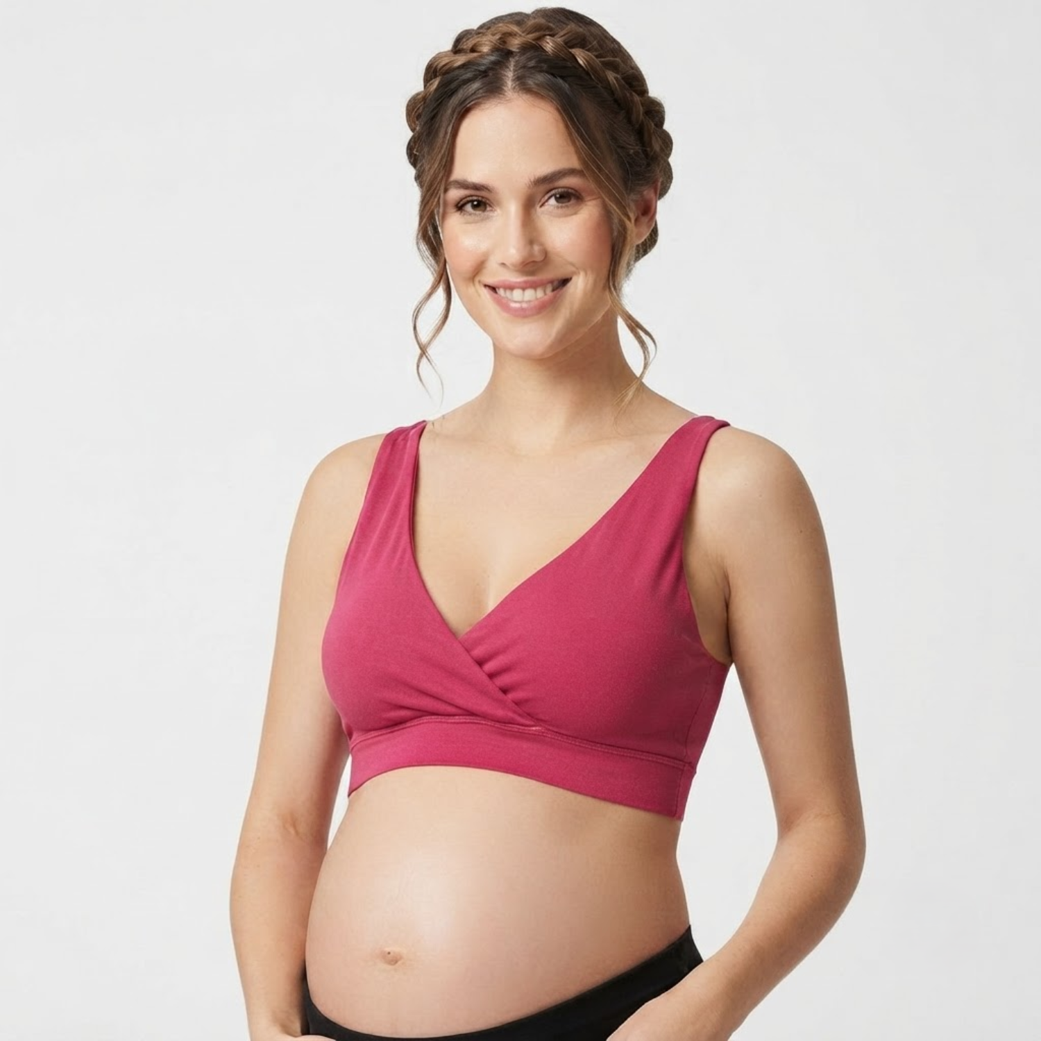 Elen Vosky Women's Maternity Bra | Padded Wireless Feeding Bra | Removeable Pads | Full Coverage | Soft Stretch Modal Fabric