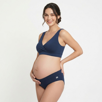Maternity Nursing Bra panty Set: Full Coverage, Padded, Cotton, Comfortable Fit by Elen Vosky