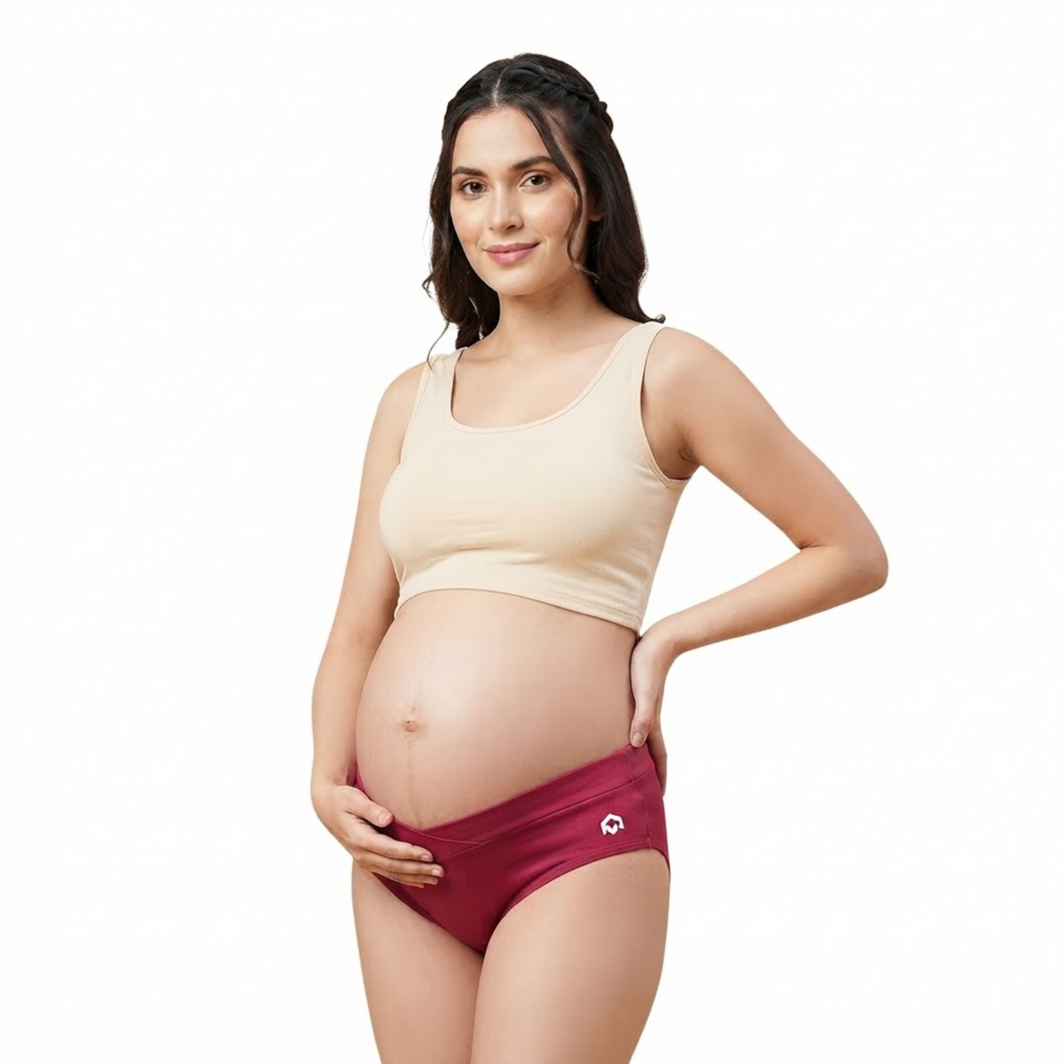 Elen Vosky Maternity Panties for Women | Soft Modal Pregnancy Panty | Full Coverage | Stretch Fit | Pregnancy Comfort