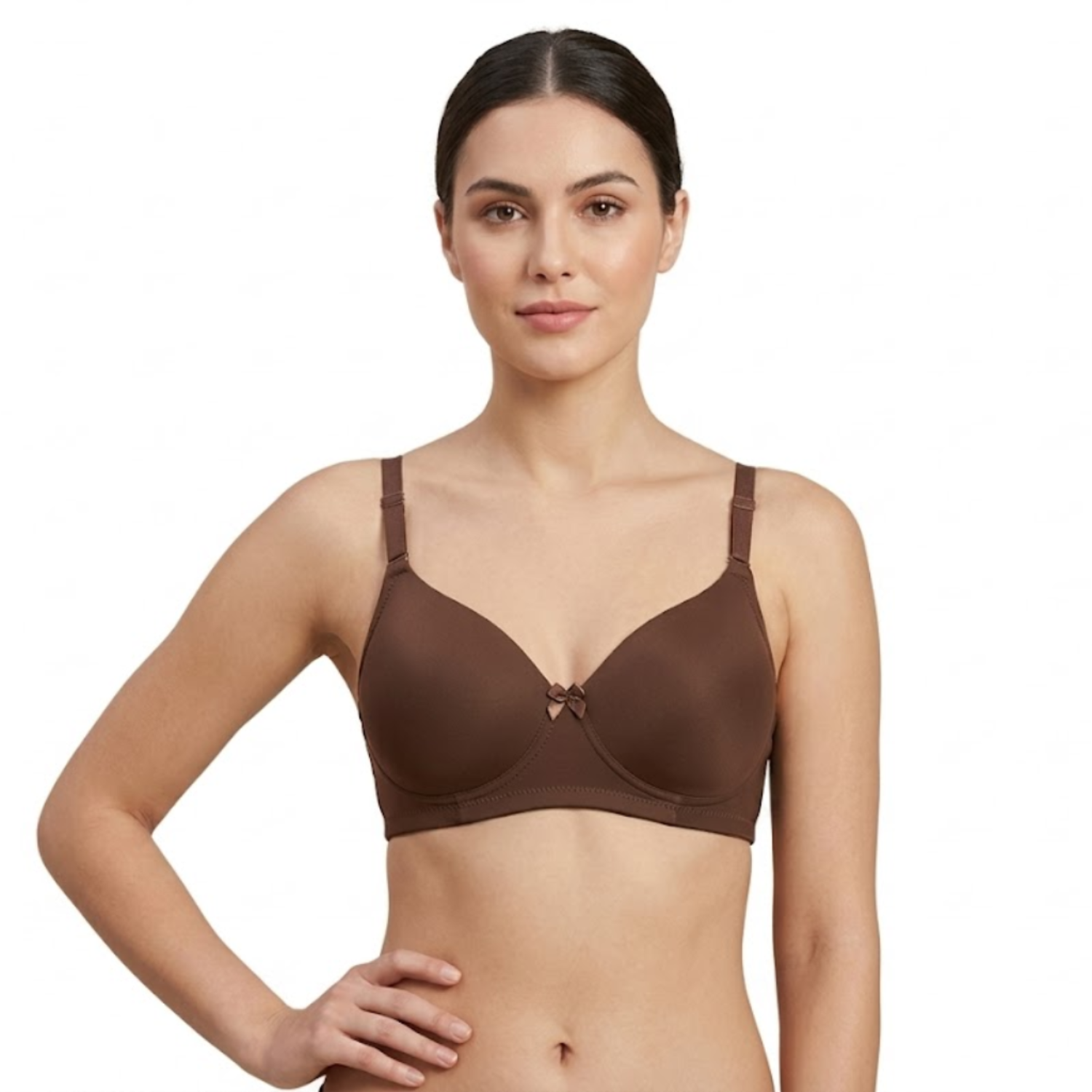 Elen Vosky Padded Bra for Women | Push-Up Seamless Adjustable Shoulder Bra | Comfortable Everyday Wear | Lightly Lined Wireless Support | Soft Breathable Lingerie