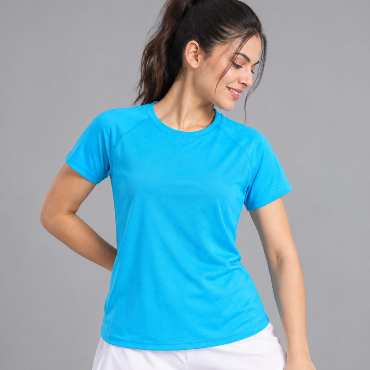 Gym tshirt for women workout | Activewear T-Shirt for Yoga, Workout, Gym I Round Neck Half Sleeve T-Shirt for Women's