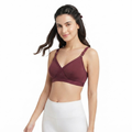 Elen Vosky Bra for Women | Seamless Non-Padded Bra|Breathable Cotton Fabric | Comfortable Everyday Wear | Wireless Support