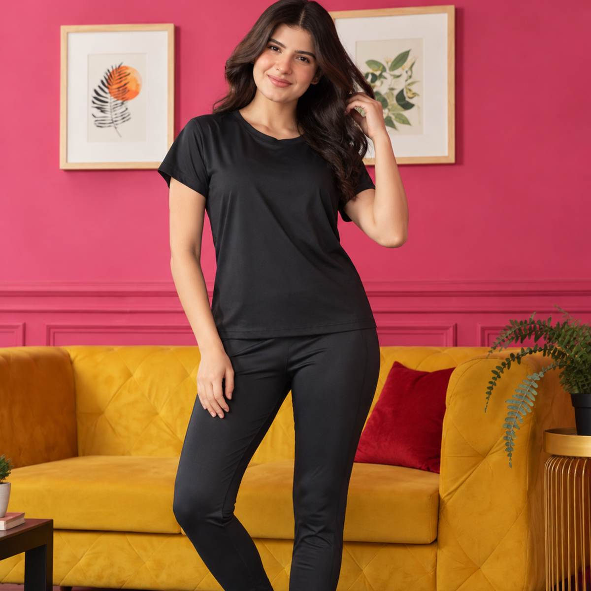 Gym tshirt for women workout | Activewear T-Shirt for Yoga, Workout, Gym I Round Neck Half Sleeve T-Shirt for Women's