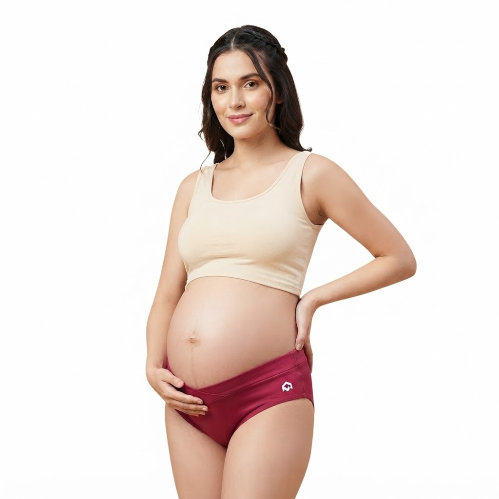 Elen Vosky Maternity Panties for Women | Soft Modal Pregnancy Panty | Full Coverage | Stretch Fit | Pregnancy Comfort