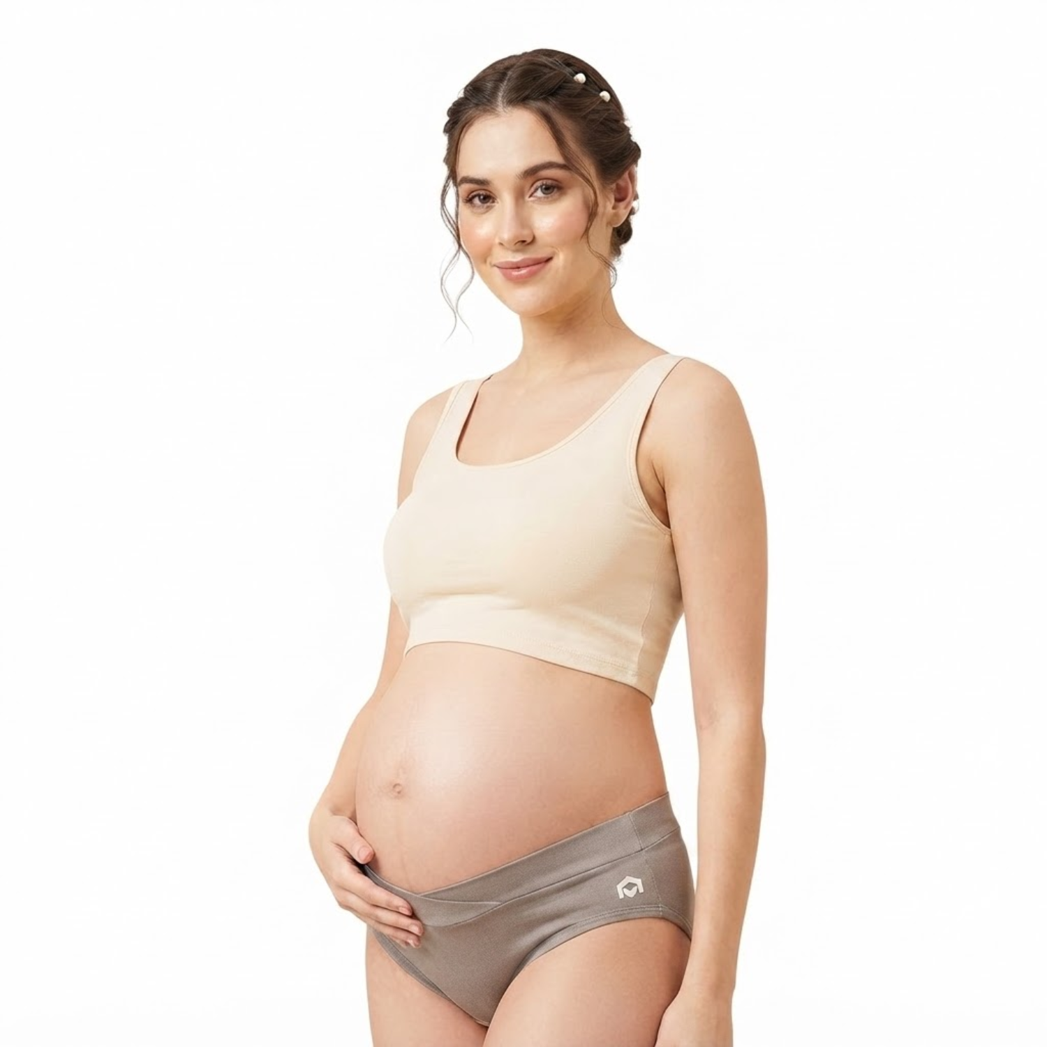 Elen Vosky Maternity Panties for Women | Soft Modal Pregnancy Panty | Full Coverage | Stretch Fit | Pregnancy Comfort