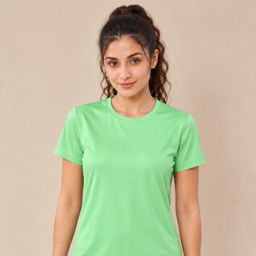 Gym tshirt for women workout | Activewear T-Shirt for Yoga, Workout, Gym I Round Neck Half Sleeve T-Shirt for Women's