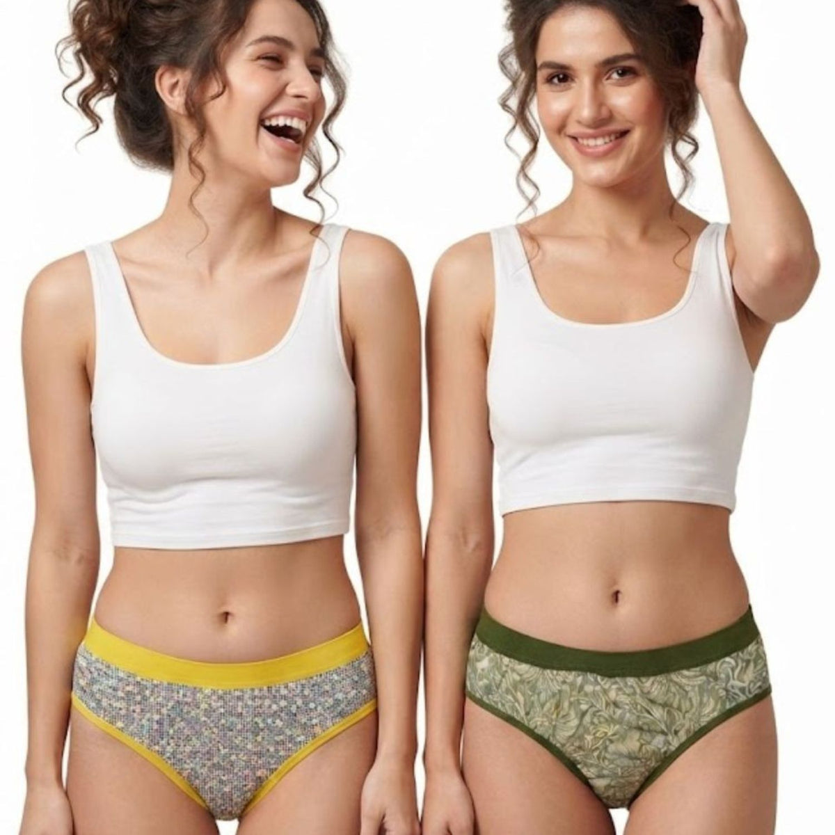 Women's Cotton Blend Low Rise Seamed panty set for women | Underwear for Women combo