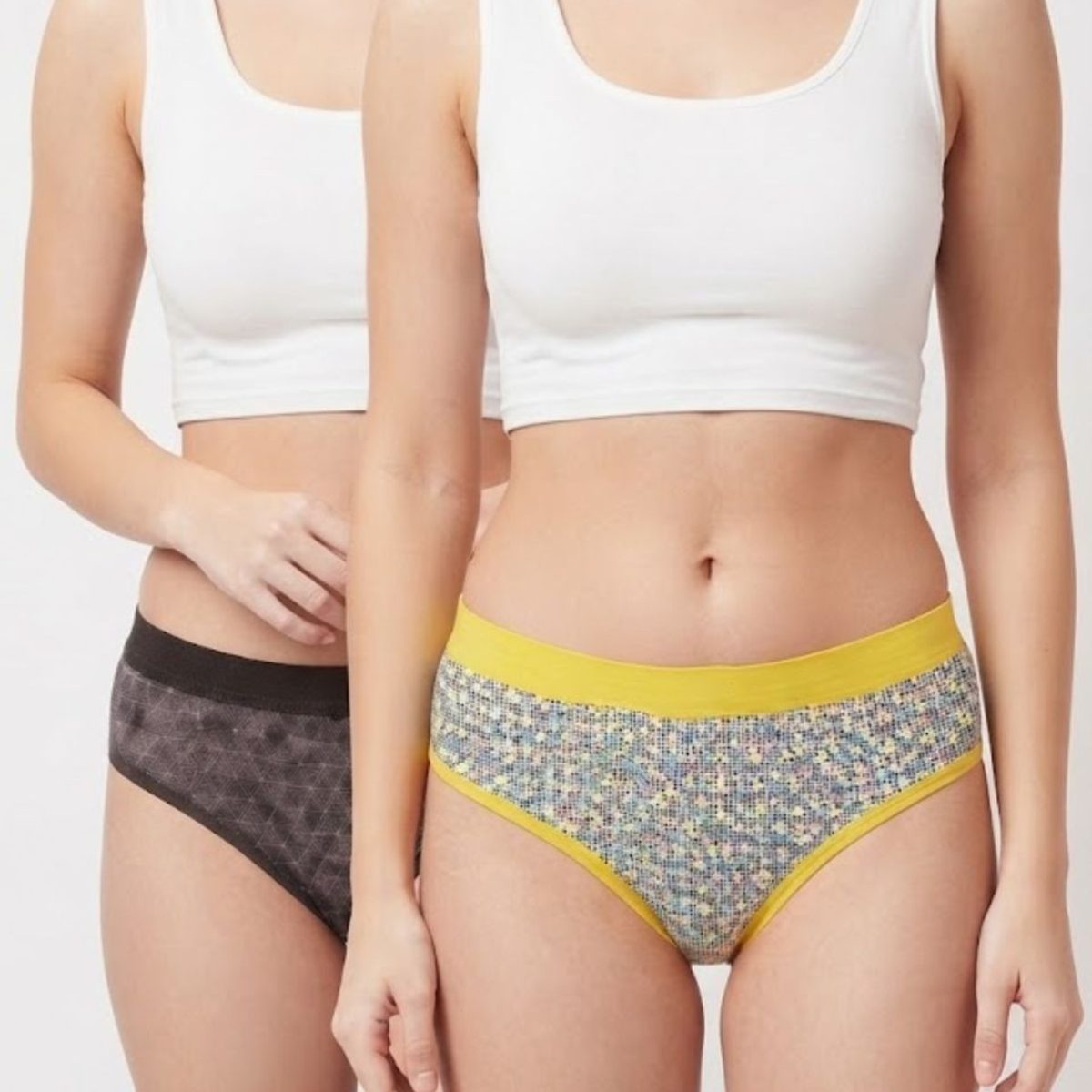 Women's Cotton Blend Low Rise Seamed panty set for women | Underwear for Women combo
