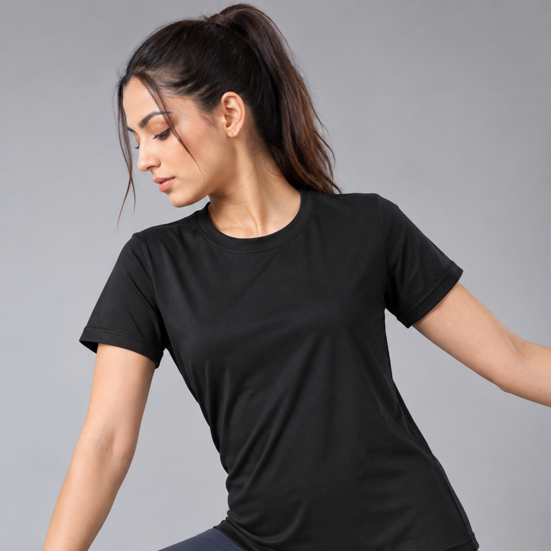 Gym tshirt for women workout | Activewear T-Shirt for Yoga, Workout, Gym I Round Neck Half Sleeve T-Shirt for Women's