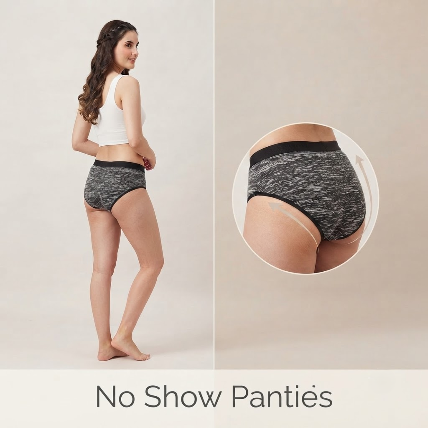 Elen Vosky Soft Cotton  Panties for Women (Pack of 3) | Mid Rise Full Coverage Hipster Panties | Soft Stretch Waistband | Anti Odor Comfortable Everyday Wear (Large)