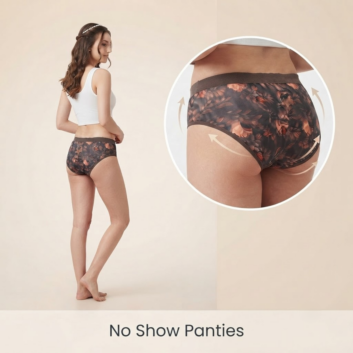 Elen Vosky Soft Cotton  Panties for Women (Pack of 2) | Mid Rise Full Coverage Hipster Panties | Soft Stretch Waistband | Anti Odor Comfortable Everyday Wear