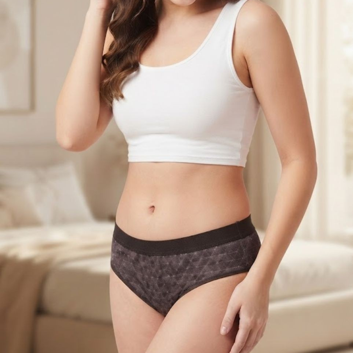 Women's Cotton Blend Low Rise Seamed panty set for women | Underwear for Women combo