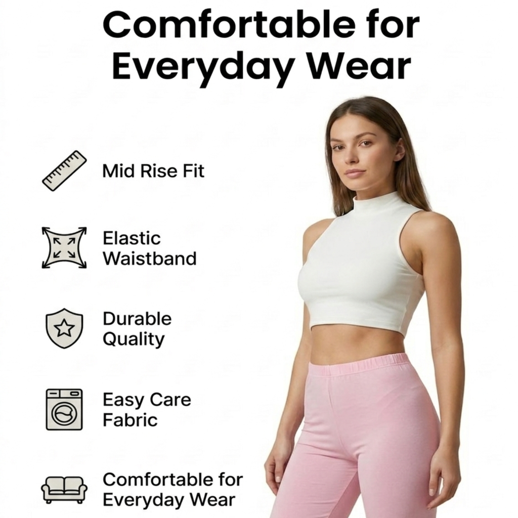 Elen Vosky Women’s Cotton Lycra Shorts (Pack of 2) | Stretchable, Soft & Breathable | Comfortable Elastic Waist Casual Shorts for Daily Wear, Gym & Lounge | Short for women (Large)