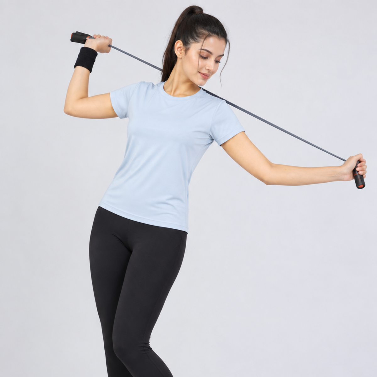 Gym tshirt for women workout | Activewear T-Shirt for Yoga, Workout, Gym I Round Neck Half Sleeve T-Shirt for Women's