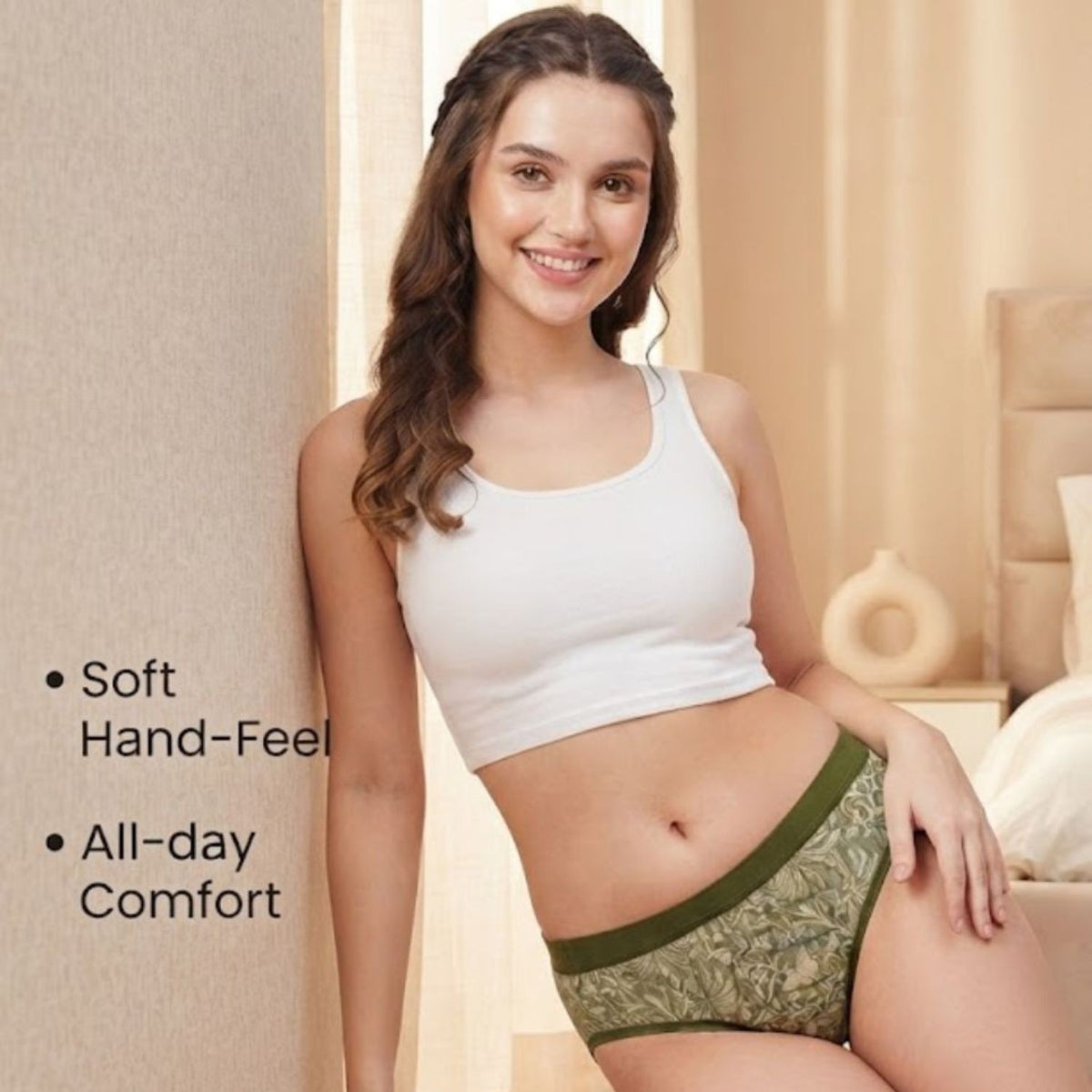 Women's Cotton Blend Low Rise Seamed panty set for women | Underwear for Women combo
