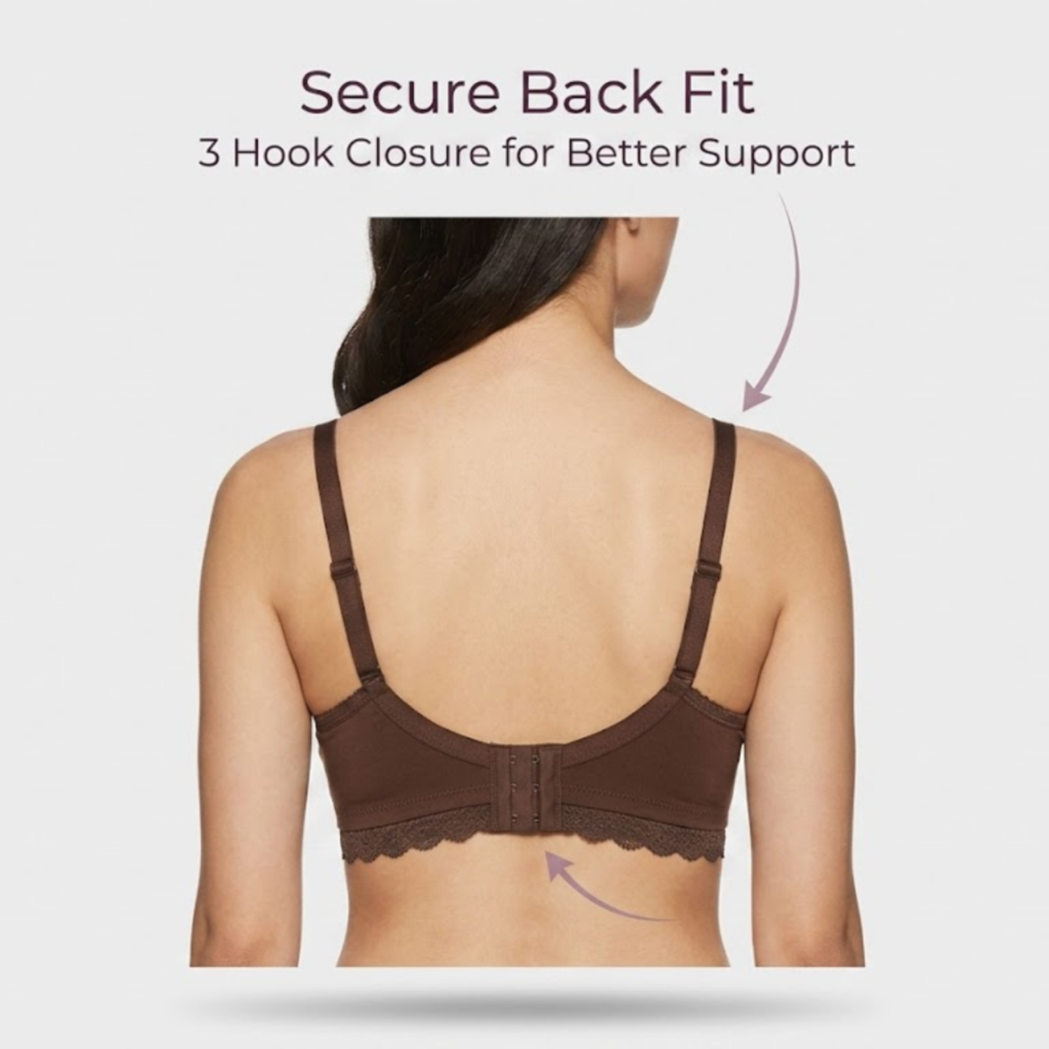 Elen Vosky Lace Design Bra for Women | Seamless Padded Bra with Lace Bottom Band | Wireless T-Shirt Bra | Comfortable Everyday Wear | Breathable Cotton Lycra Fabric