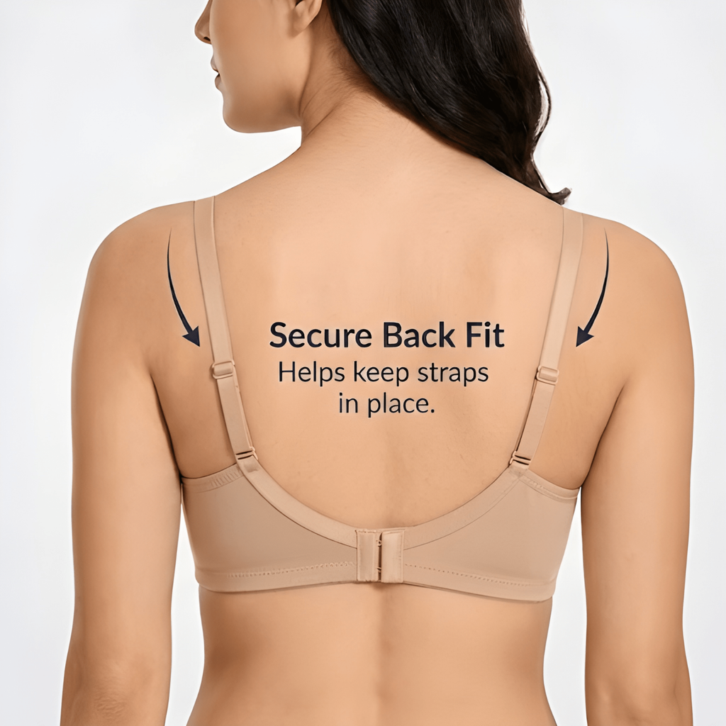 Elen Vosky Padded Bra for Women (Pack of 2) | Push-Up Seamless Adjustable Shoulder Bra | Comfortable Everyday Wear | Lightly Lined Wireless Support | Soft Breathable Lingerie