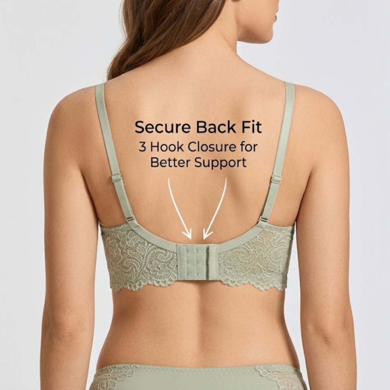 Elen Vosky Lace Design Bra for Women | Seamless Padded Bra with Lace Bottom Band | Adjustable strap bra | Comfortable Everyday Wear | Breathable Cotton Lycra Fabric