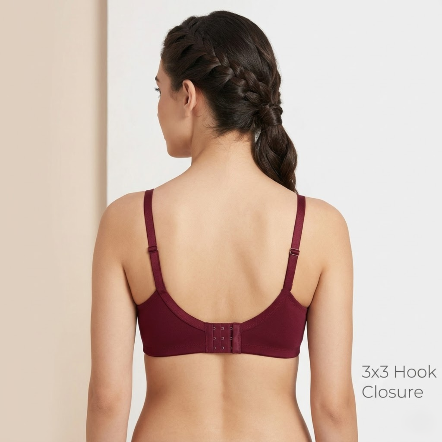 Elen Vosky Non Padded Bra for Women (Pack of 2) | Wirefree Seamless Bra with Adjustable Straps | Soft Support Breathable Cotton Lycra Bra for Everyday Wear (Copy) (Copy)