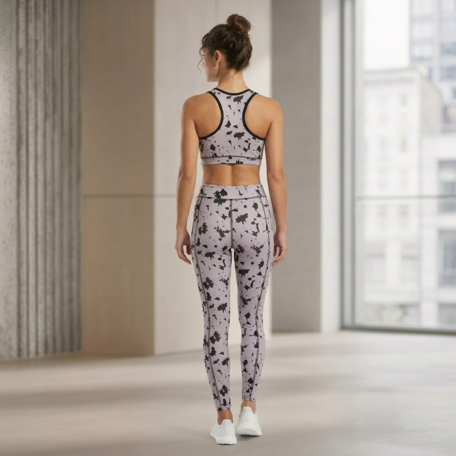Elen Vosky Sports Bra and Leggings Set for Women | Moisture-Wicking Activewear | Active Wear Yoga Pants Zumba,Dance and Sports Bra Set