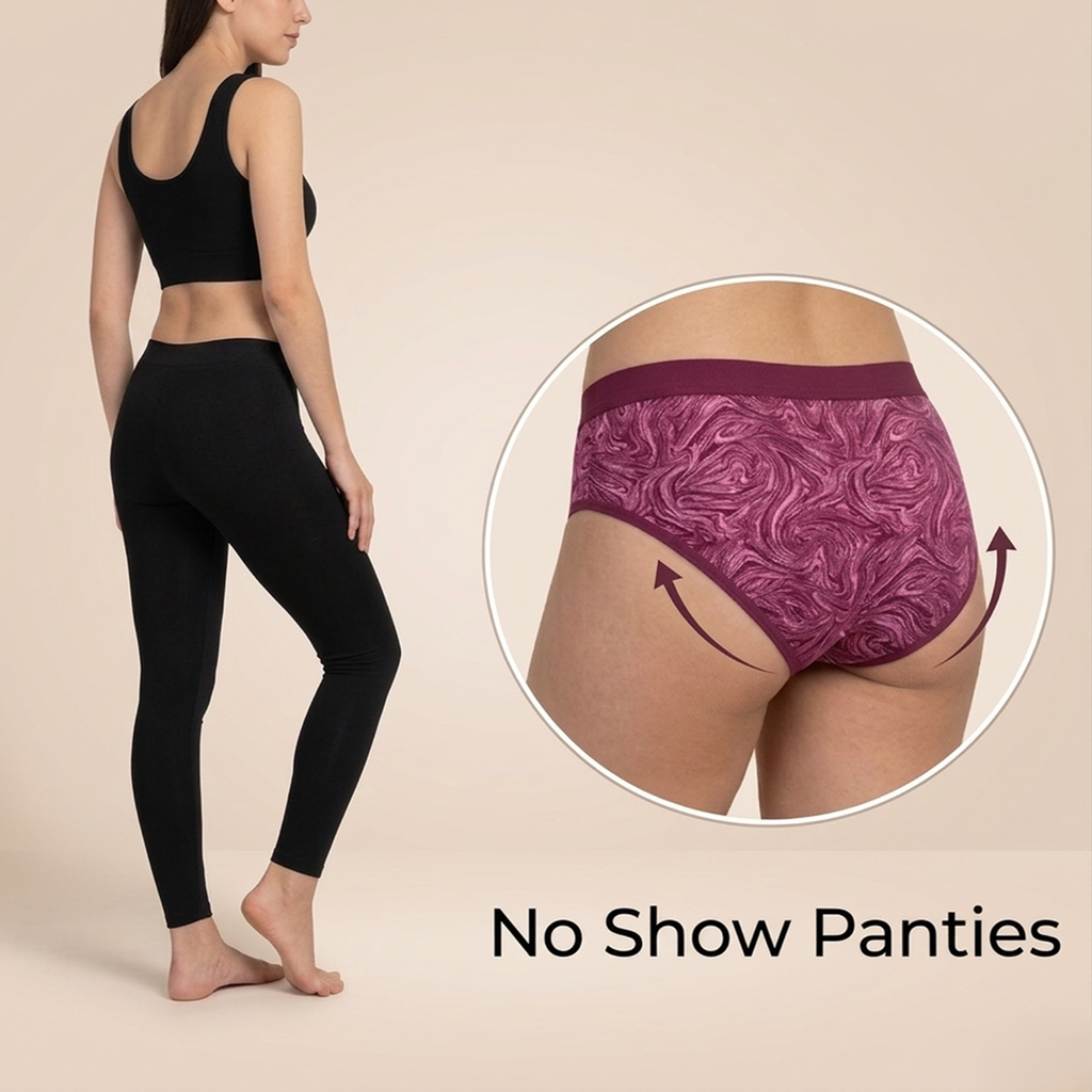 Elen Vosky Women’s Cotton Hipster Panties Pack of 3 | Breathable Cotton Lycra Fabric | Mid Rise Comfort Fit | Full Coverage Innerwear | Stretch Waistband | Anti Odor, Everyday Wear