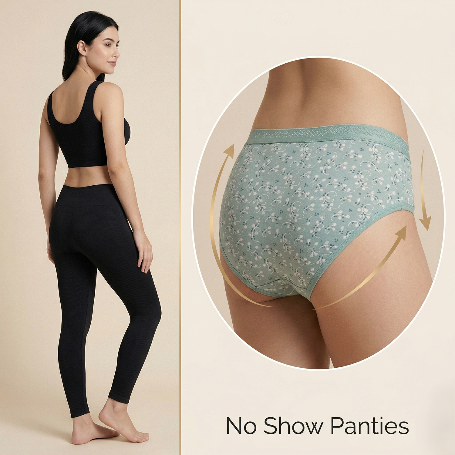 Elen Vosky Women’s Cotton Hipster Panties Pack of 3 | Breathable Cotton Lycra Fabric | Full Coverage Innerwear | Mid Rise Comfort Fit | Anti Odor, Everyday Wear | women innerwear