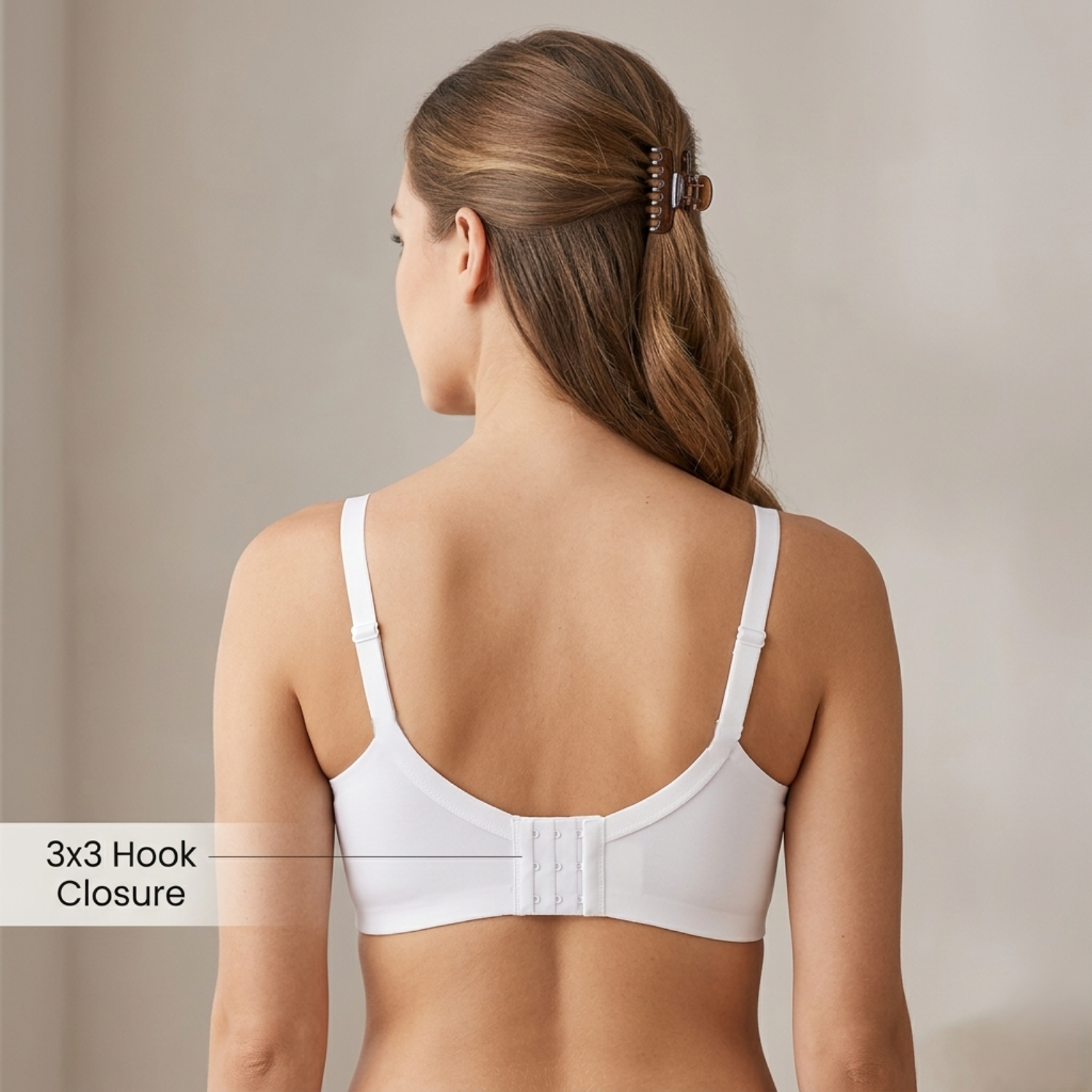 Elen Vosky Bra for Women Pack of 2 | Seamless,Non-Padded Bra with Lace Bottom Band | Wireless Bra | Comfortable Everyday Wear | Breathable Cotton Lycra Fabric