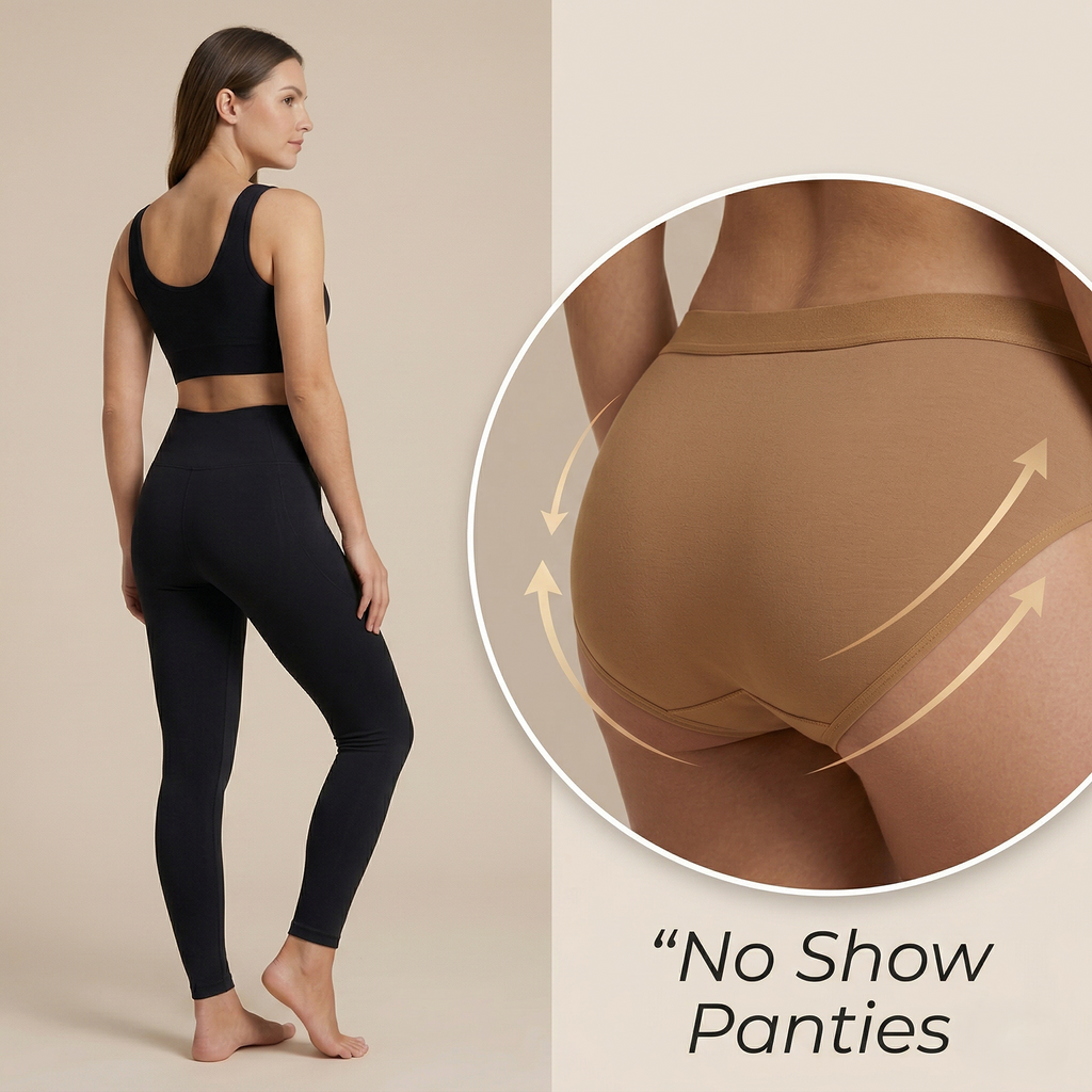 Elen Vosky Women’s Cotton Hipster Panties Pack of 3 | Breathable Cotton Lycra Fabric | Mid Rise Comfort Fit | Full Coverage Innerwear | Stretch Waistband | Anti Odor, Everyday Wear