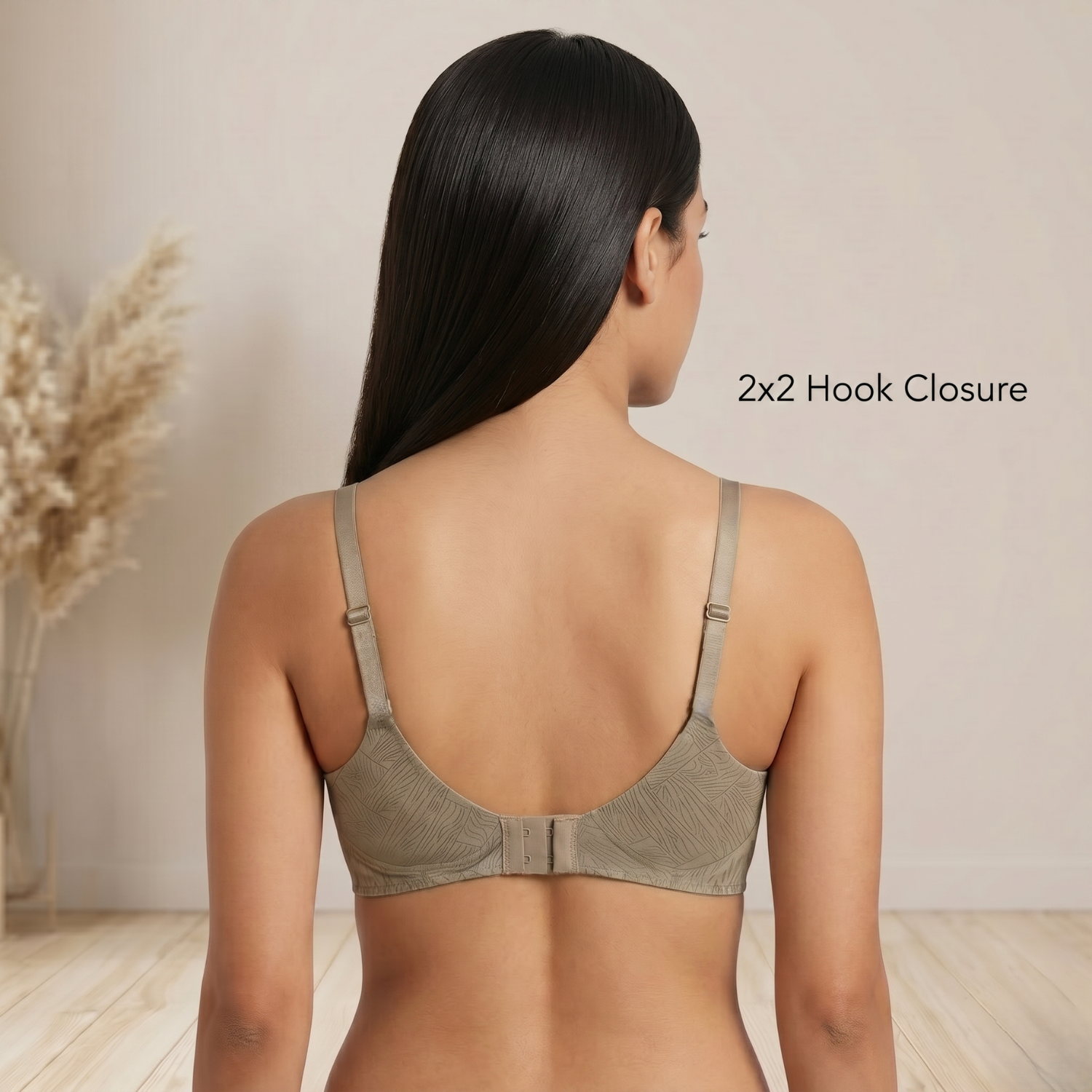 Elen Vosky Padded Bra for Women (Pack of 3) | Push-Up Seamless Adjustable Shoulder Bra | Comfortable Everyday Wear | Lightly Lined Wireless Support | Soft Breathable Lingerie