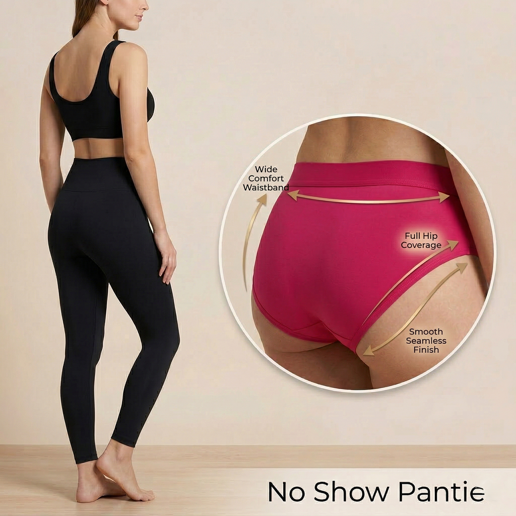 Elen Vosky Women Cotton Panties Pack of 3 | Breathable Cotton Lycra Fabric | Full Coverage Panty Set | Mid Rise Stretch Fit | Anti Odor & Sweat Absorbent | women innerwear