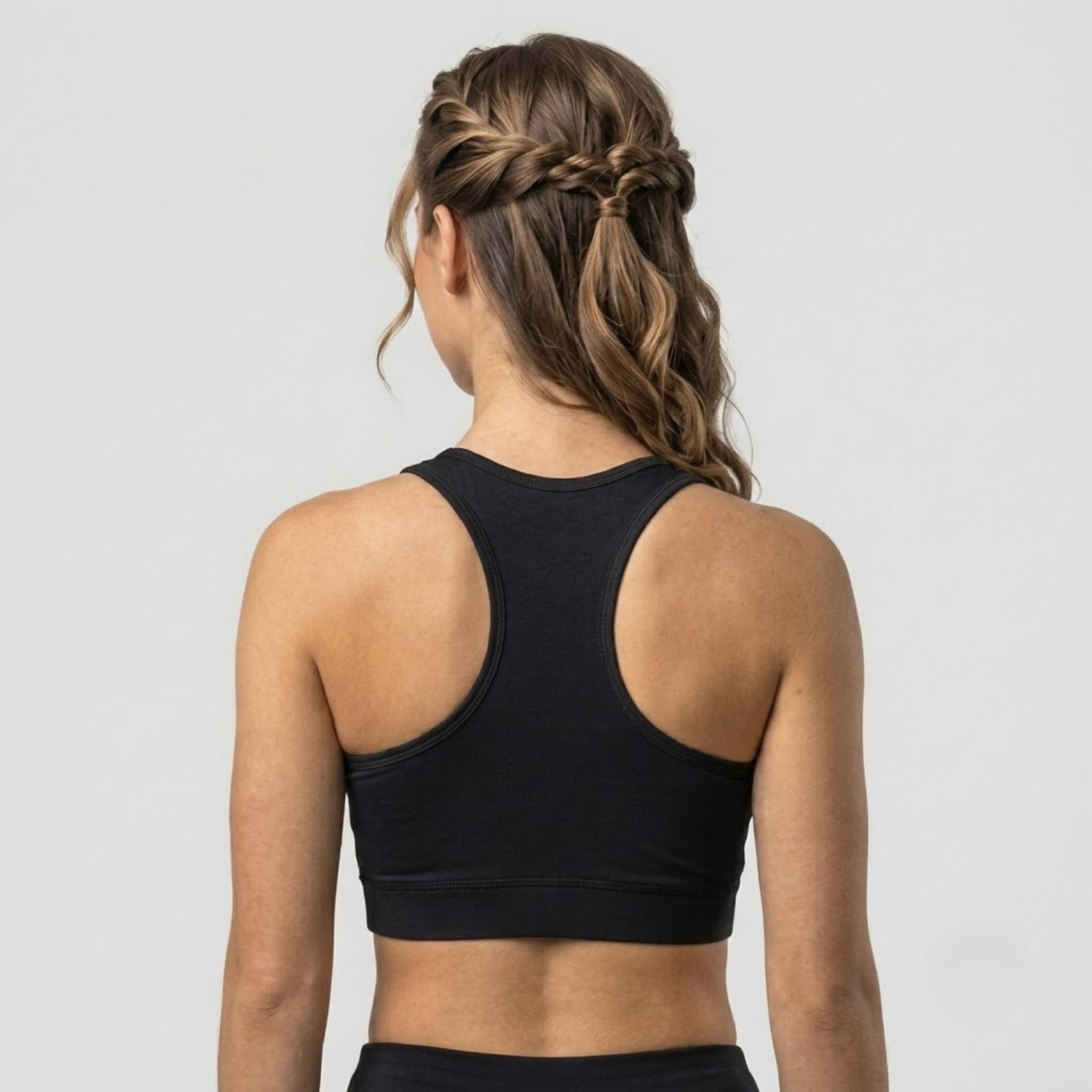 Elen Vosky Women's Sports Bra | Non-Padded Wirefree Activewear | Soft Stretch Fabric | Support for Gym, Yoga & Daily Wear | Racerback Bra