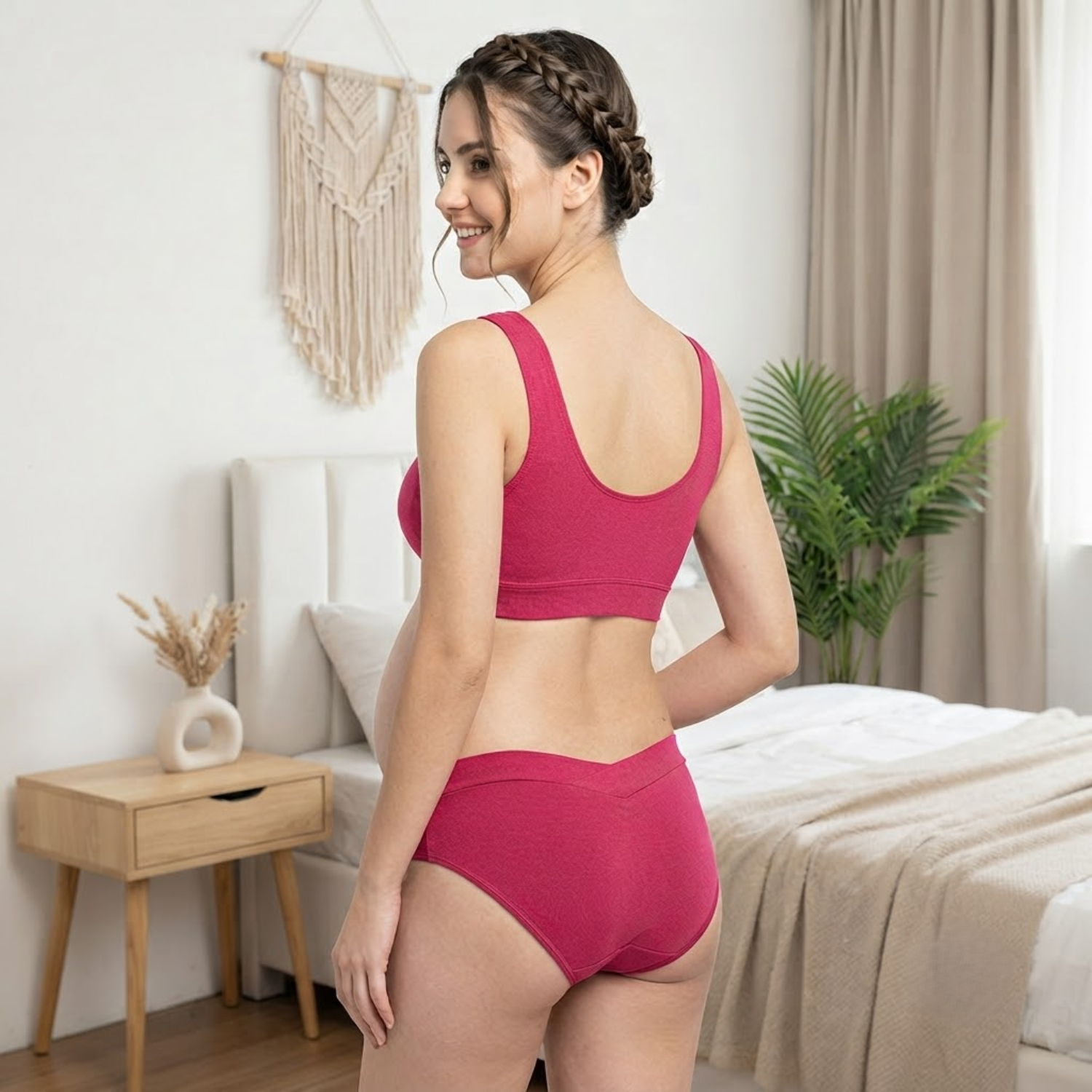 Maternity Nursing Bra panty Set: Full Coverage, Padded, Cotton, Comfortable Fit by Elen Vosky