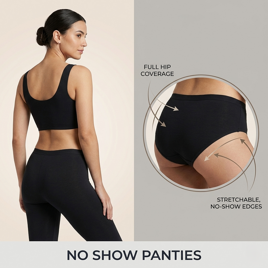 Elen Vosky Cotton Hipster Panties for Women Pack of 3 | panties in low rise | Stretch Waistband Grip Fit | Breathable Cotton Lycra Fabric | Stain Release Ladies Innerwear