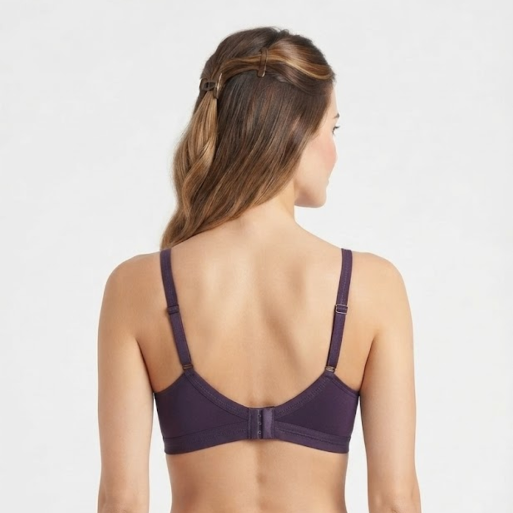 Elen Vosky Non-Padded Bra for Women | Seamless Wireless | 3-Hook Back Closure | Adjustable Shoulder Straps | Breathable Cotton Fabric | Everyday Wear