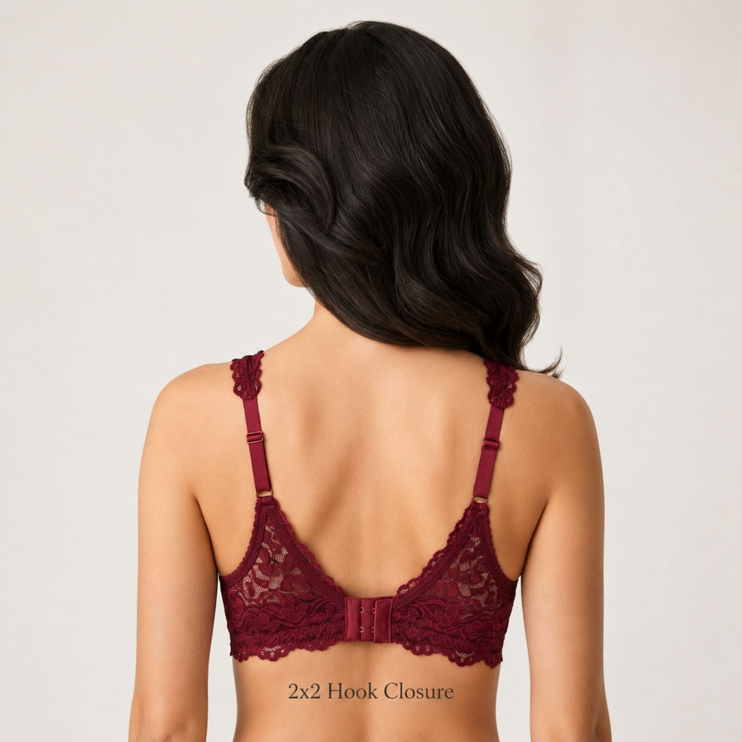 Non-Padded Bra for women | Full Lace & Floral Design | Wire-Free Comfortable Everyday Bra | Adjustable Straps | Lightweight Breathable Lingerie(Pack of 1)