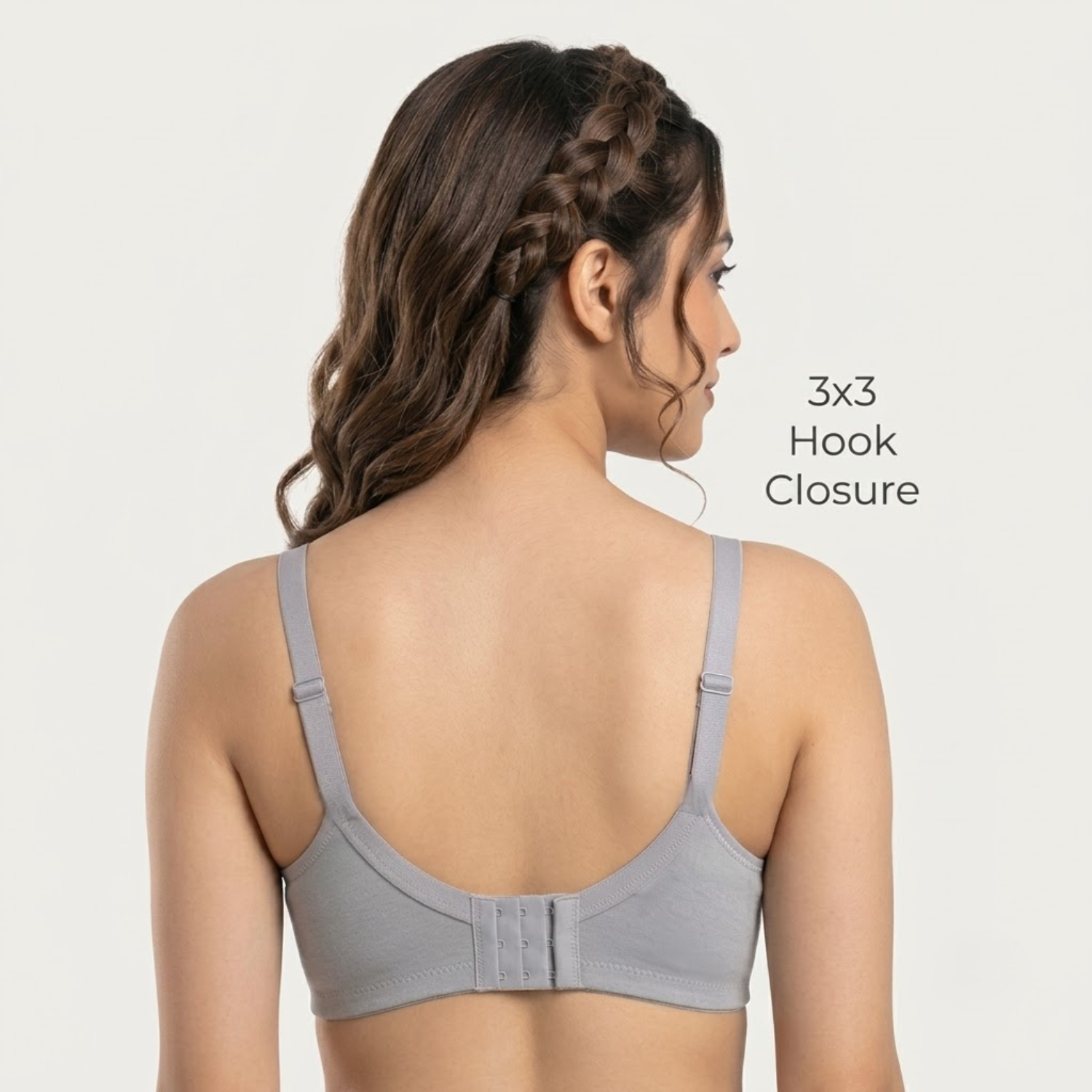Elen Vosky Premium Women Bra Combo (Pack of 2) | Seamless Non-Padded Bra with Center Bow Design | 3-Hook Closure | Soft Fine Cotton Fabric | All-Day Comfort