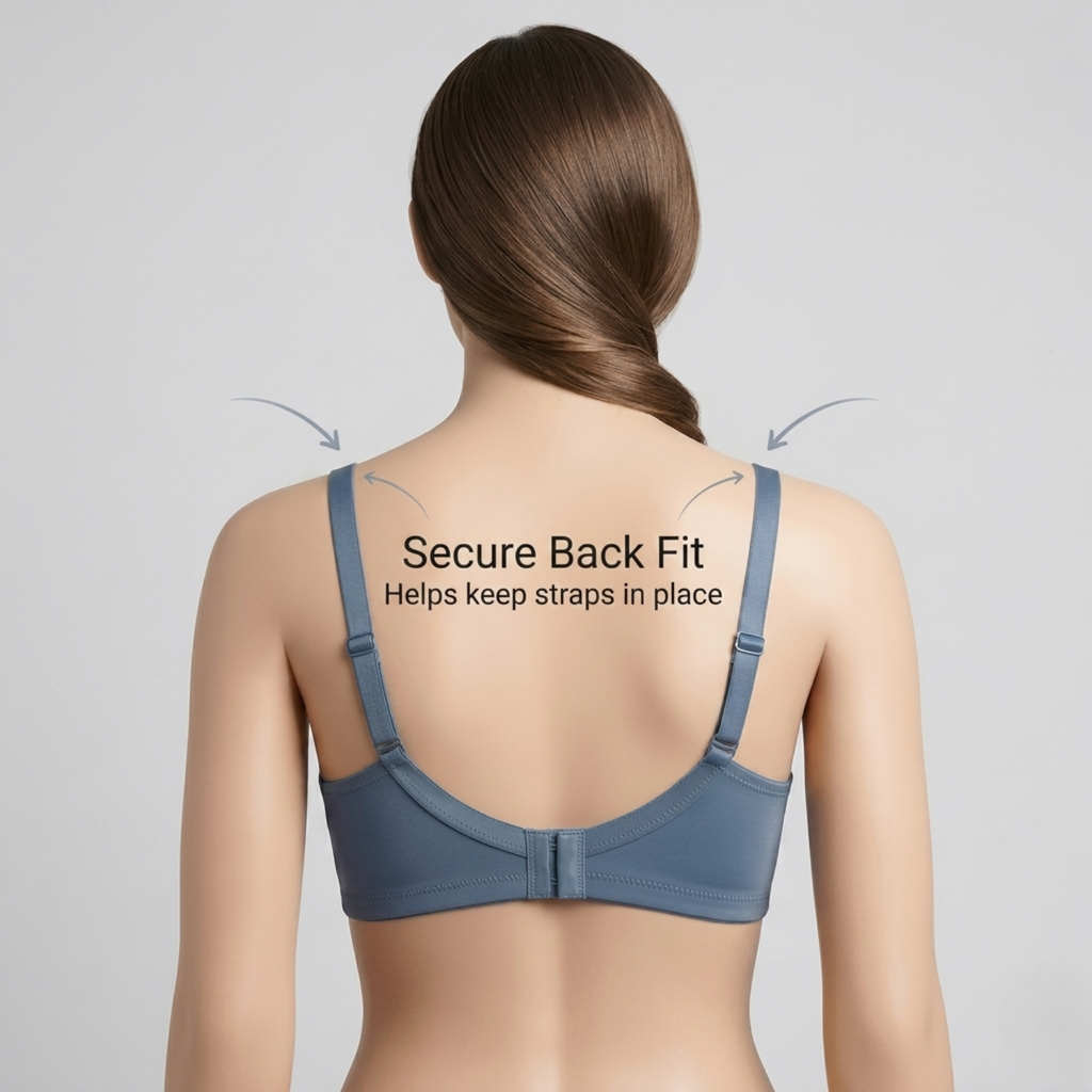 Elen Vosky Bra for Women | Seamless, Padded Bra | Comfortable Everyday Wear | Lightly Lined Wireless Support | Breathable Cotton Lycra Fabric (Pack of 3)