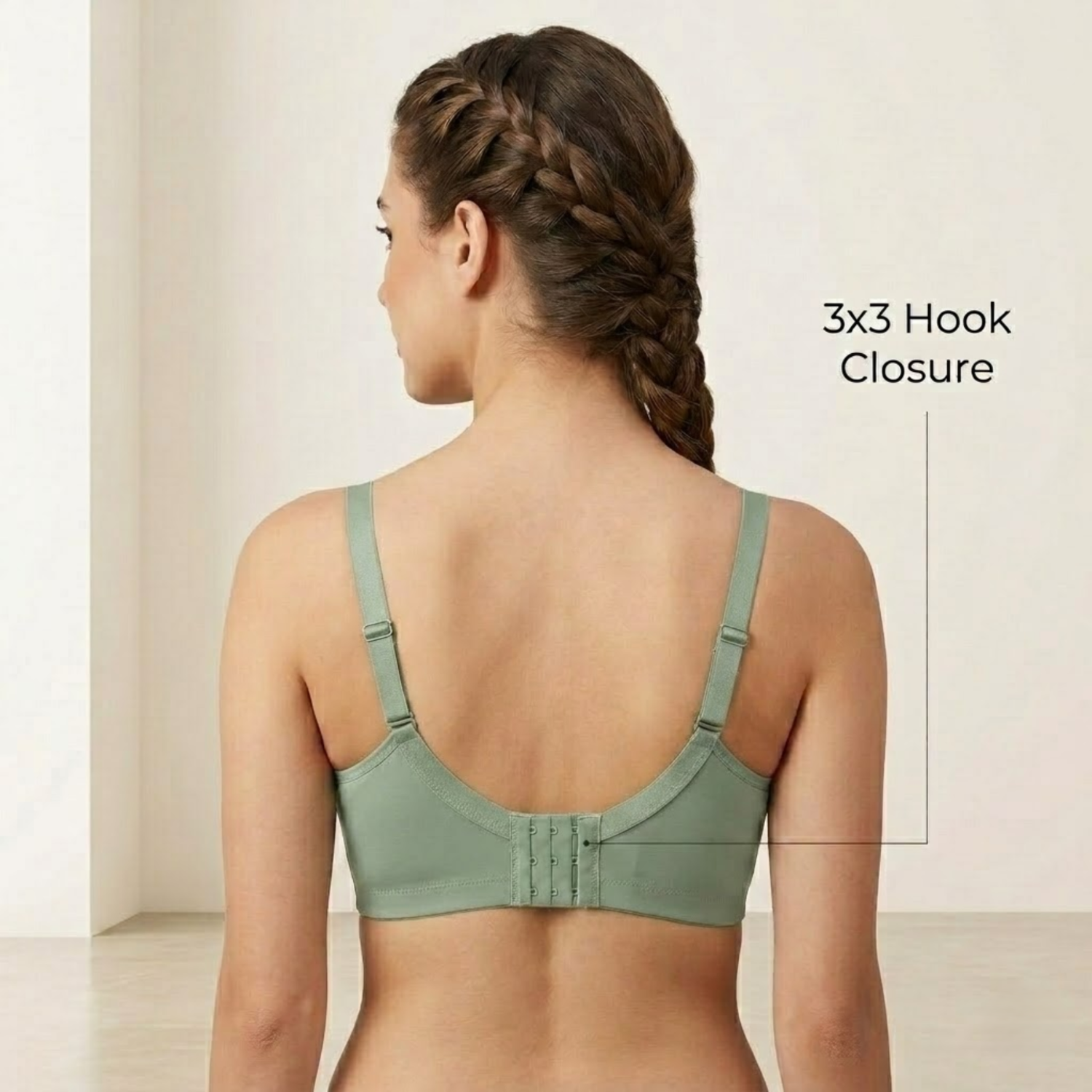 Elen Vosky Premium Bra for Women (Pack of 2) |  Everyday Comfort Bra | Non-Padded Wirefree Cotton Lycra Bra | Seamless Finish & Adjustable Straps | Everyday Wear