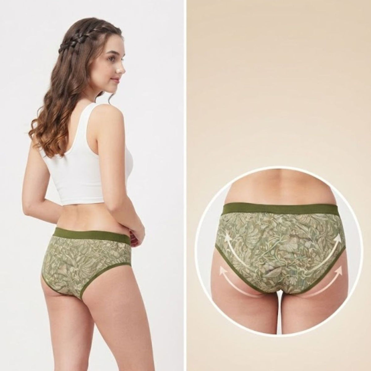 Women's Cotton Blend Low Rise Seamed panty set for women | Underwear for Women combo