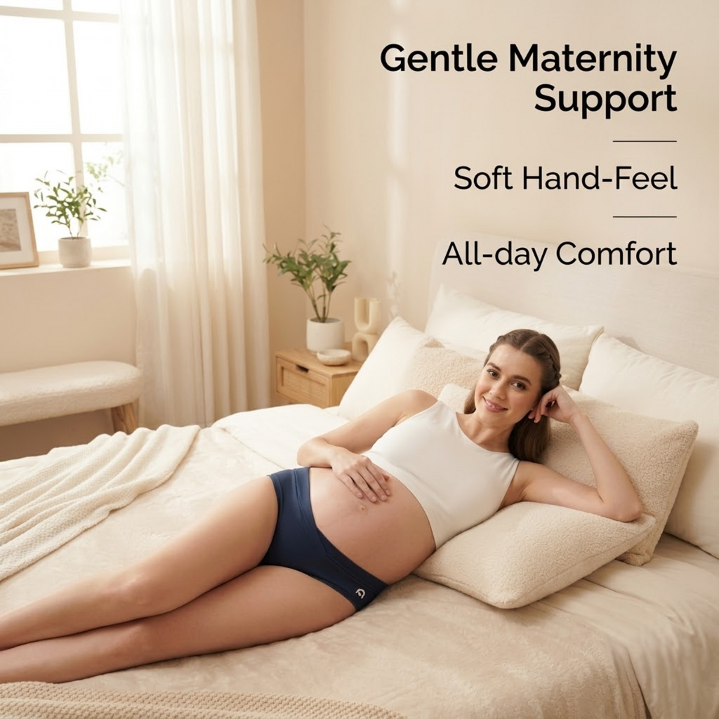 Elen Vosky Maternity Panties for Women | Soft Modal Pregnancy Panty | Full Coverage | Stretch Fit | Pregnancy Comfort