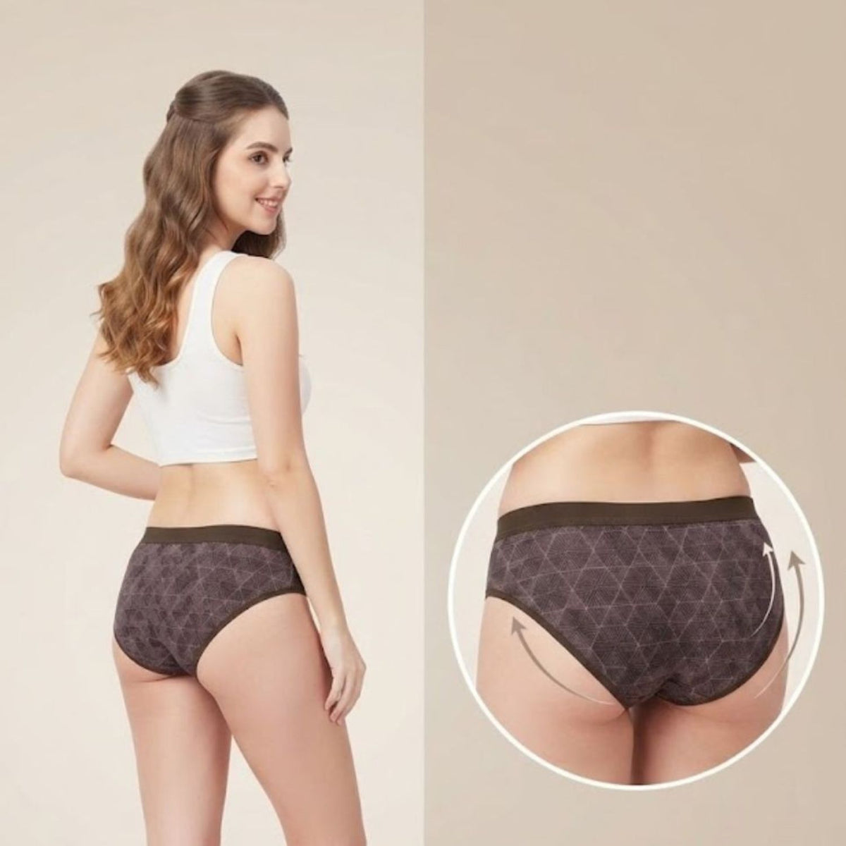 Women's Cotton Blend Low Rise Seamed panty set for women | Underwear for Women combo