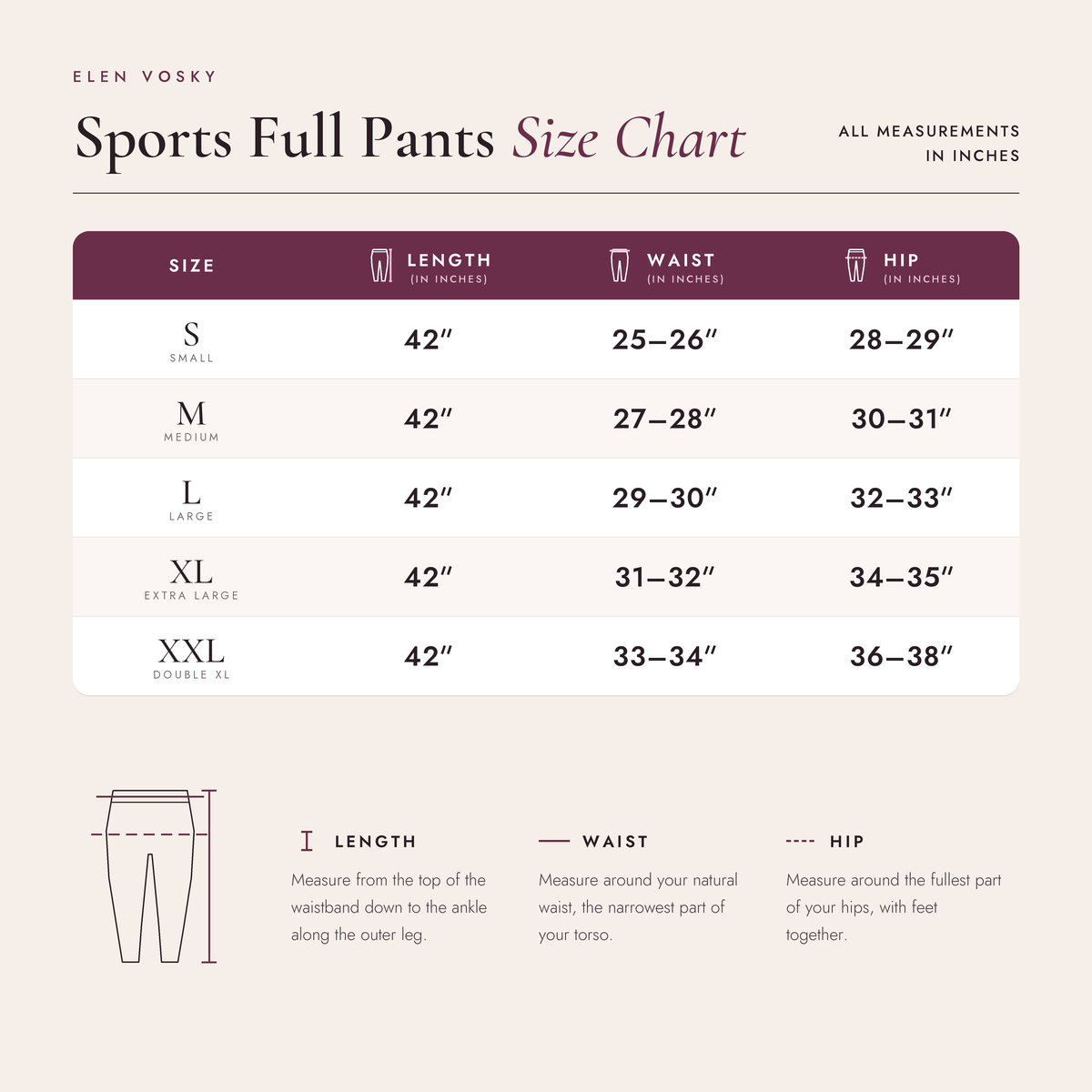 Elen Vosky Flare Pants for Women | Double Pockets | Wide Leg Stretch Workout Pants | Pants for Travel, Casual Wear, Office & Everyday Comfort